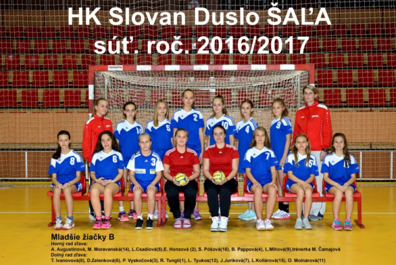 Mladšie žiačky B 2016/2017