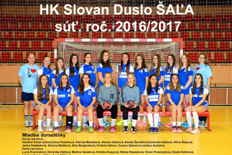 Mladšie dorastenky 2016/2017